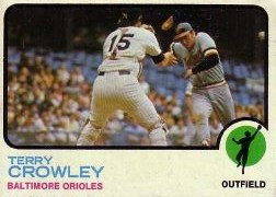 1973 Topps Baseball Cards      302     Terry Crowley